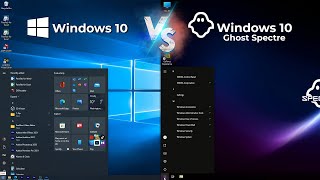 YAKIN RINGAN Windows 10 VS Windows 10 Ghost Spectre Side by Side LENGKAP [upl. by Alviani]