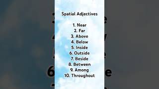 Special adjectives  adjectives in english grammar english adjective education grammar learning [upl. by Zilef]