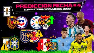 Eliminatorias Sudamericanas Conmebol Fecha 4 🔥 Predicción y Análisis camino al mundial 2026 🏆 [upl. by Torosian]