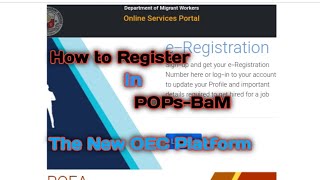 Stepbystep Tutorial On How to Register amp Make Appointment for POPsBaM or OEC fyi [upl. by Silber]