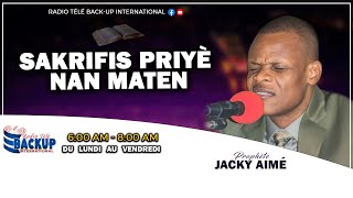 EMISYON SAKRIFIS PRIYè DI MATEN AVèK PROPHETE JACKY AIME190924 [upl. by Aizti]