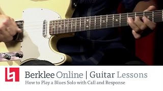 Learn How to Play a Blues Guitar Solo with Call and Response [upl. by Onairot]