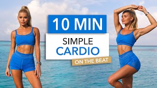 10 MIN SIMPLE CARDIO  On The Beat I not embarrassing suitable for public places easy to follow [upl. by Nyrhtak181]