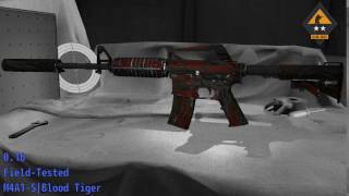 M4A1 S Blood Tiger WearFloat [upl. by Devad]