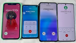 Incoming Call IPhone XR  Samsung S10e  Samsung S20  Redmi Note 13 Pro [upl. by Nnaesor]