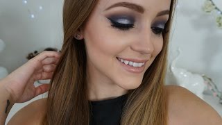 Navy Blue amp Silver Smokey Eye  Makeup Tutorial [upl. by Leaffar373]