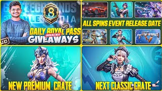 NEXT PREMIUM CRATE  NEXT CLASSIC CRATE  BGMIPUBG 33 UPDATE ALL EVENTS RELEASE DATE [upl. by Parthena]