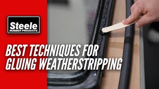 Best Techniques to Use When Gluing Weatherstripping [upl. by Furmark829]