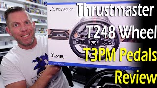 Thrustmaster T248 Wheel amp T3PM Pedals Review [upl. by Alehc]