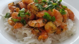 quotSousou Cuisinequot كيفية تحضير الجمبري بالصلصة الحمراء  Crevettes à la sauce rouge [upl. by Kizzie244]