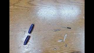 overview of parts assembly for a slimline pen [upl. by Legim]