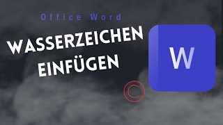 Wasserzeichen Einfügen in Word  So einfach geht’s [upl. by Duncan]