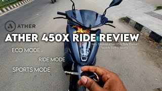 Ather 450x Ride Review 🔥🔥  Ather 450x 2024  Ather Electric scooter atherelectricscooter [upl. by Neumeyer]