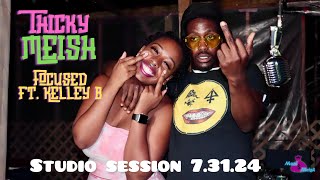 Moni Meish X Kelley B  Studio Session for their song FOCUSED  From quotThicky Meish The Albumquot [upl. by Swetiana]