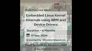 Embedded Linux Kernel Internals using ARM and Device Drivers [upl. by Nonnahc299]