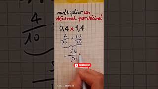 Multiplication de 2 décimauxvidéoshort astuce multiplication [upl. by Neely]