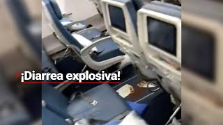 ¡VAYA EMERGENCIA  Un vuelo tuvo que regresar porque un pasajero tuvo una DIARREA EXPLOSIVA [upl. by Chilt]