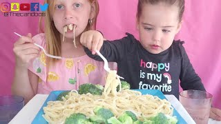 CANDOOS 吃播 Noodles amp Broccoli Eating Show [upl. by Meldoh]