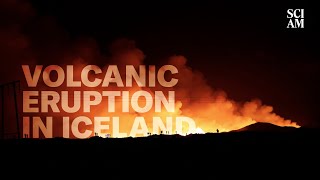 Incredible Footage of the Volcanic Eruption in Iceland [upl. by Odnarb]