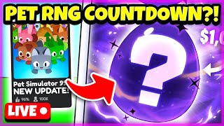 🔴PET RNG COUNTDOWN HUGE PET GIVEAWAY PET SIMULATOR 99 livestreams roblox robloxlive [upl. by Pelson]