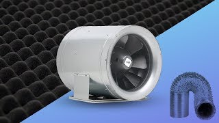 How to Quiet Inline Duct Fans  Tips for fan noise  most quiet duct fan sound grow room indoor [upl. by Ormiston]