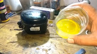 2 Ways To Change Oil In Compressor [upl. by Bird207]