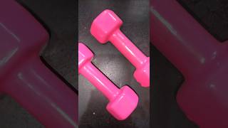 Dumbbell 2kg×2 shortsfeed shorts youtubeshorts dumbbell bodybuilding pink gym exercise [upl. by Arral]