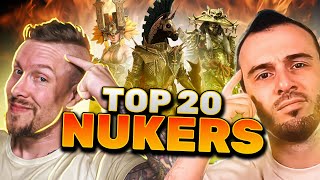 Top 20 Hyrdra Clan Boss Nukers AFTER Changes Ranked 20 to 1 [upl. by Yalonda]