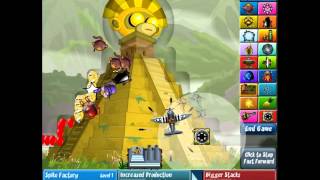 Bloons Tower Defense 4 Expansion  Secret Track 3 Walkthrough  HARD [upl. by Euqilegna]