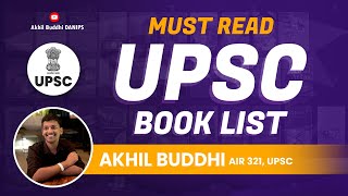 UPSC Booklist  Buddhi Akhil AIR 321 UPSC 2023 [upl. by Nylodnewg]