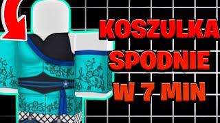 Jak zrobić koszulkę i spodnie w Roblox ZA DARMO w 2024 [upl. by Valorie]