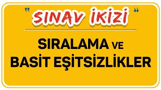 SIRALAMA VE BASİT EŞİTSİZLİKLER  ŞENOL HOCA [upl. by Leitao]