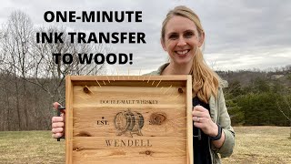 How to Ink Transfer to WoodFast and Easy [upl. by Atneciv]