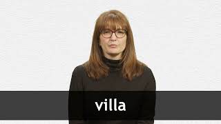 How to pronounce VILLA in European Spanish [upl. by Eedna]