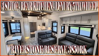 Luxury Rear Kitchen 5th Wheel 2023 Riverstone Reserve 3850RK Fifth Wheel at Couchs RV Nation [upl. by Margette]