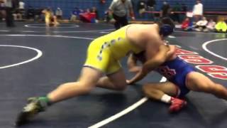 Seth Nevills Clovis vs Isaiah Ortiz Buchanan HS 285 lb Semifinals 2015 Zinkin Classic [upl. by Rhine741]