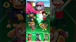 Team Paw Patrol Chase 🆚 Skie 🆚 Ryder 🆚 Rubble Part 2 Coffindance Cover coffindance tileshop [upl. by Creedon477]