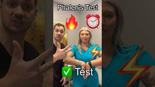 Phalen’s Test For Carpal Tunnel shorts hand carpaltunnelsyndrome [upl. by Arrat]