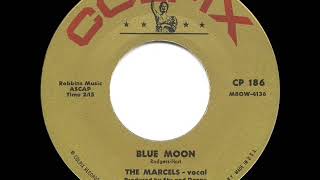 1961 HITS ARCHIVE Blue Moon  Marcels a 1 record45 single version [upl. by Matuag]