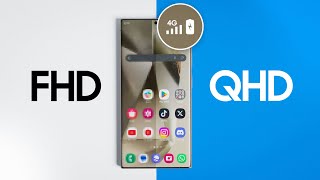 QHD vs FHD Samsung Galaxy S24 Ultra vs iPhone 15 Pro Max vs Pixel 8 Pro EXTREME Battery Drain Test [upl. by Janaye]