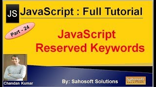 JavaScript Reserved Keywords  JavaScript Full Tutorial in Hindi [upl. by Dric79]