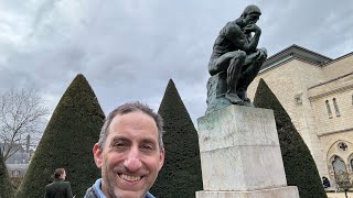 Live walking in Rodin Muesum sculpture garden in Paris [upl. by Ueihttam]