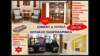 Joinery Fitout Detailed Drawing [upl. by Acilejna45]