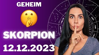 SKORPION ♏️🤫 DAS DARFST DU KEINEM ERZÄHLEN 😳 Horoskop  12Dezember 2023 skorpion tarot [upl. by Nilo197]