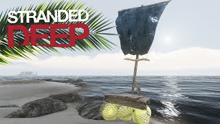 STRANDED DEEP 06  CONSTRUINDO UMA JANGADA [upl. by Killoran291]