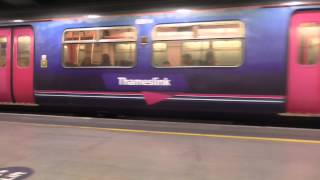 Thameslink Trains at London St Pancras 251014 [upl. by Eniowtna716]