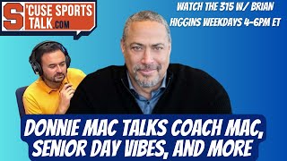 Don McPherson Talks Coach Mac Feelings of Senior Day Final Two Games of Syracuse Regular Season [upl. by Emsmus]