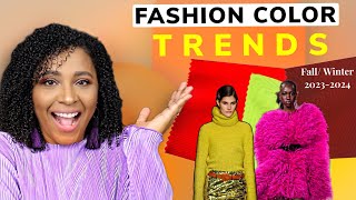 Fashion Color Trends Fall 2023 Winter 2024  Pantone Colors [upl. by Anabahs540]