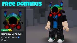 Free UGC Limited How To Get Rainbow Dominus In UGC Steal Points  Roblox  Free UGC [upl. by Lemor549]