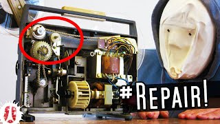 Repairing Another Broken Old Vintage Super8 Film Projector fixed DIY repaired [upl. by Nrobyalc]